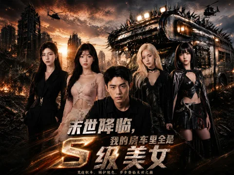 《末世降临，我的房车里全是S级美女》封面